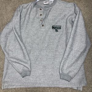 Vintage MSU Michigan State 1/4 Button